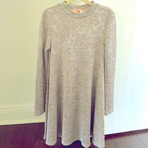 GB Girls Silver and Pink Metallic Party Dress M